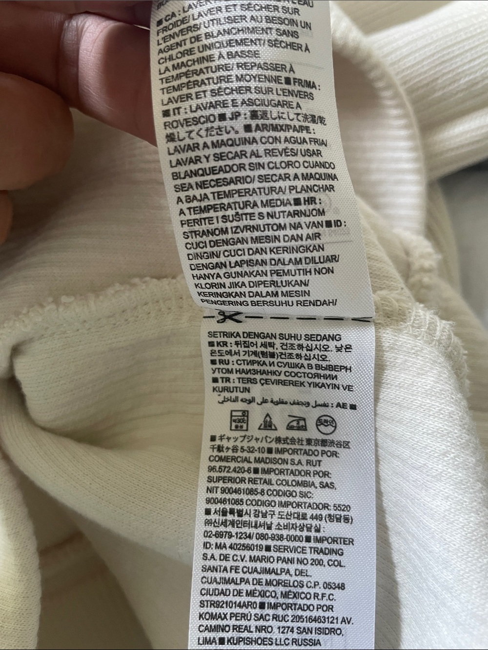 Banana Republic Cream Turtleneck Shawl Sweatshirt - Picture 7 of 7